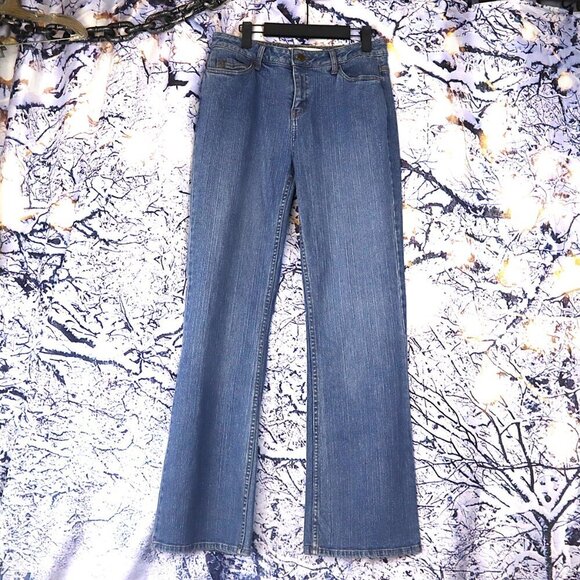 MED WASH JEANS 12 Fashion Bug Bootcut Classic Y2K Vintage 90s Work Casual Denim - Picture 4 of 8